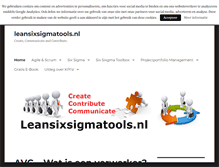 Tablet Screenshot of leansixsigmatools.nl